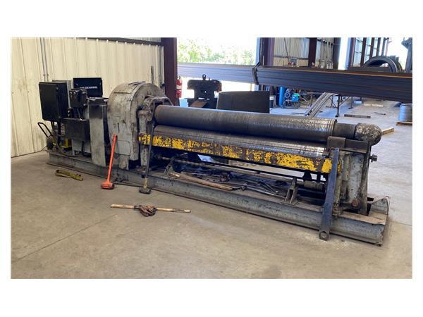 8' x 1/2" WEBB 7L Initial Pinch Mechanical Plate Bending Roll 8' x 1/2" WEBB 7L Initial Pinch Mechanical Plate Bending Roll