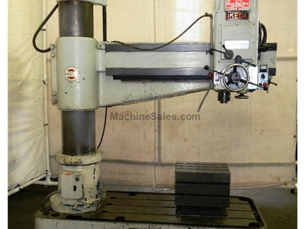 5' Arm Lth 13&quot; Col Dia Ikeda RM-1575 RADIAL DRILL, 7.5HP,#5MT, Box Tbl,Power Elevation  Clamping,
