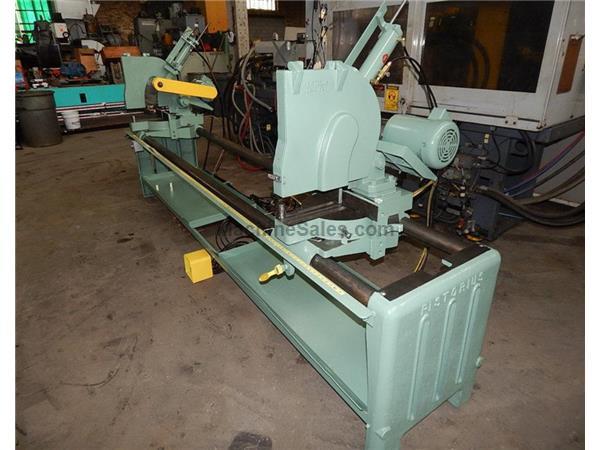 USED PISTORIUS NON FERROUS ADJUSTABLE WIDTH DUAL HEAD MITER SAW USED PISTORIUS NON FERROUS ADJUSTABLE WIDTH DUAL HEAD MITER SAW