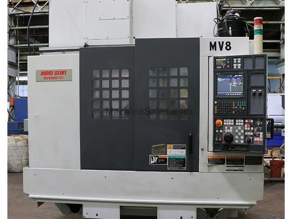 31" X Axis 20" Y Axis Mori Seiki NV5000 1A/40 VERTICAL MACHINING CENTER, MSX-501 31" X Axis 20" Y Axis Mori Seiki NV5000 1A/40 VERTICAL MACHINING CENTER, MSX-501