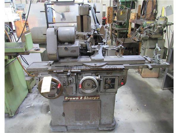 8 14 Brown  Sharpe No. 13, S/N: 523-13-1966, Power Table, TOOL  CUTTER GRINDER, Motorized Workhead, Accessories