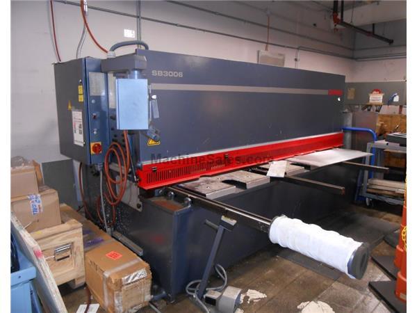 2006 Durma SB3006, 10' x 1/4" Hydraulic Shear 2006 Durma SB3006, 10' x 1/4" Hydraulic Shear