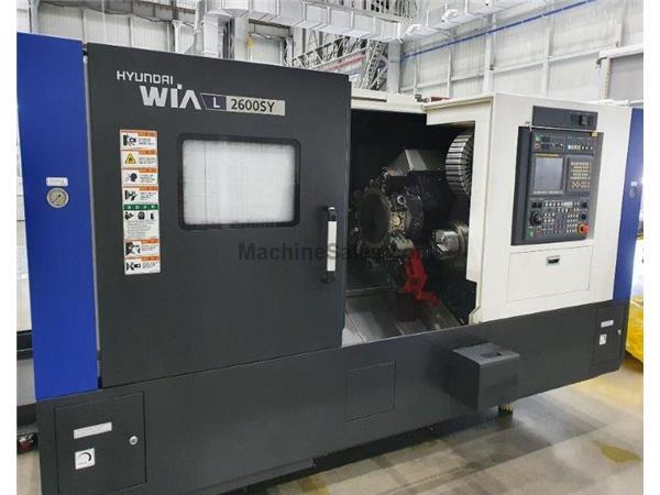 HYUNDAI WIA L2600SY,34.3&quot;SWING,29.9&quot;CC,SUB-SPINDLE,Y-AXIS,FANUC,N