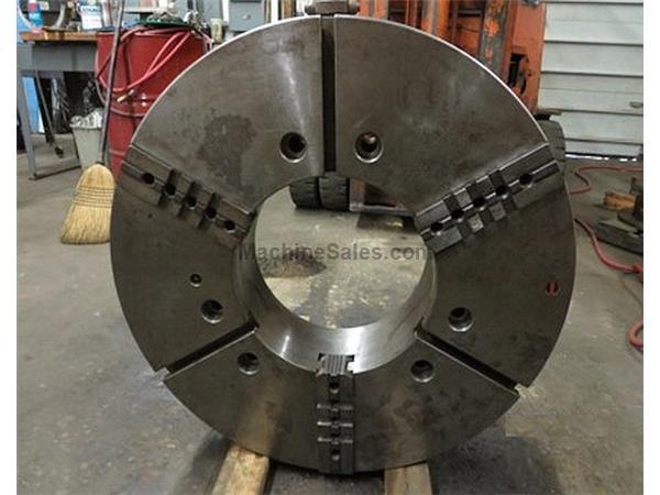 32" 3-JAW NOBLE FORGED STEEL BODY CHUCK WITH REV TOP JAWS 32" 3-JAW NOBLE FORGED STEEL BODY CHUCK WITH REV TOP JAWS