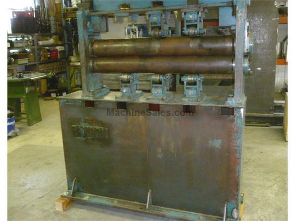 Paxson 2-roll vertical rolling mill, roller feeder, 6" dia x 49.5" Paxson 2-roll vertical rolling mill, roller feeder, 6" dia x 49.5"