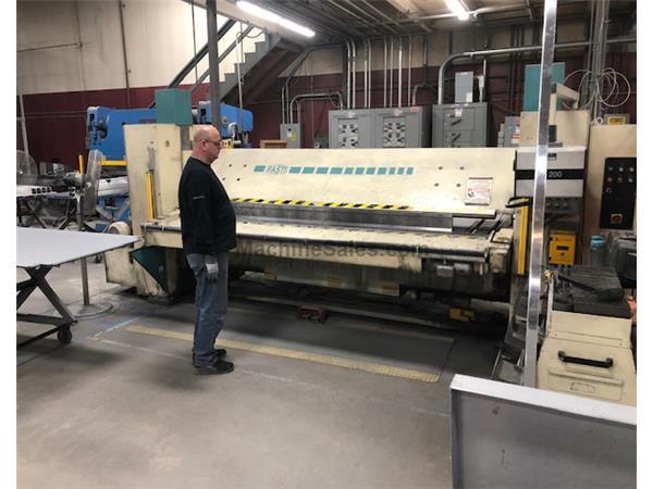 FASTI 225-32-4, 9 GA X 127&quot;, DELEM 200 CNC CTRL., 2001