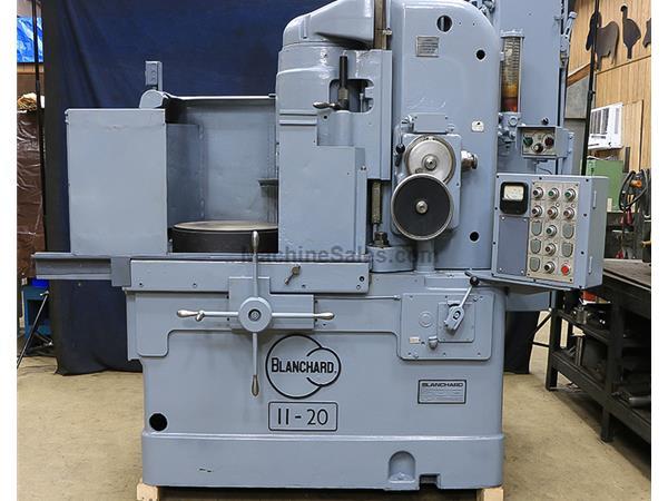 20&quot; Chuck 15HP Spindle Blanchard 11-20, New 1981, Refurbished 2020 ROTARY SURFACE GRINDER, Wet Base, 7/16&quot; Chuck Life, Vari-Hold Neutrofier,