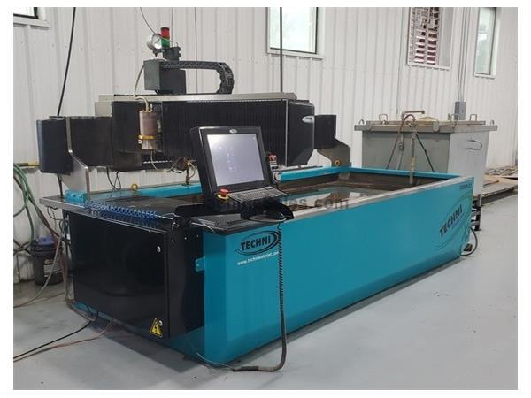 TECHNI, Techjet TJ3000-X3,5'x10'Tbl,66K PSI,AM2000 CNC Ctrl,8" TECHNI, Techjet TJ3000-X3,5'x10'Tbl,66K PSI,AM2000 CNC Ctrl,8"