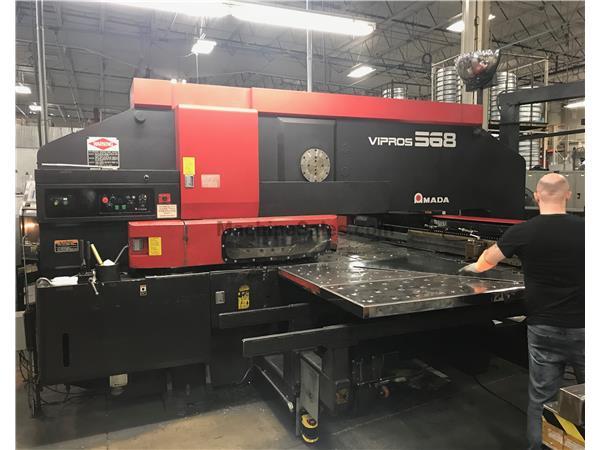 55 Ton Amada Vipros 568 CNC Turret Punch 55 Ton Amada Vipros 568 CNC Turret Punch