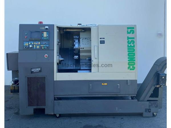 HARDINGE CONQUEST CS-51 CNC TURNING CENTER HARDINGE CONQUEST CS-51 CNC TURNING CENTER