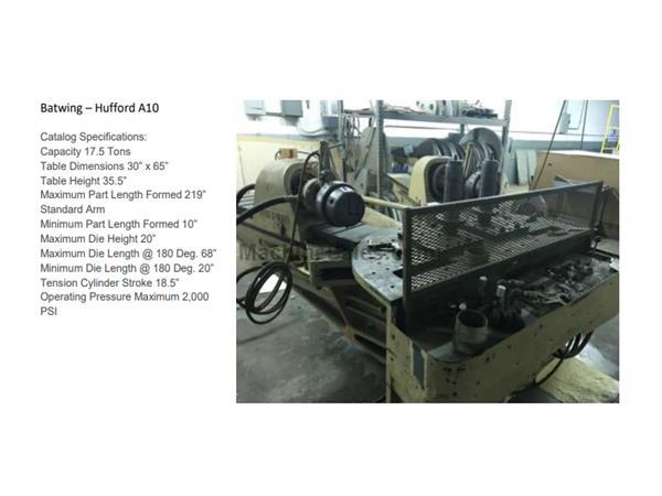 Hufford A10 Metal Stretching Forming Machine w/ 6 inch Heads
