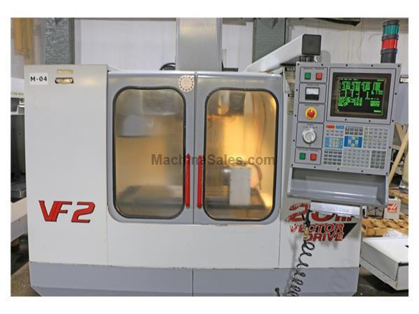 30&quot; X Axis 16&quot; Y Axis Haas VF2 VERTICAL MACHINING CENTER, aas 4-Axis Control, Rotary Table,CT40,Auger,20 ATC