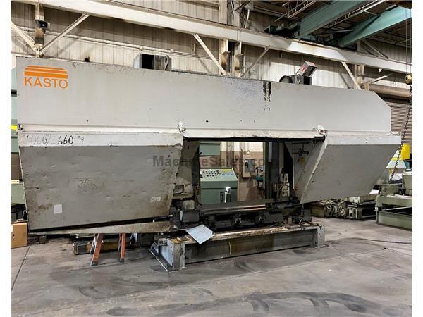 65" x 41" Kasto # HPBA1060/1660U , semi-automatic dual column horizontal bandsaw 65" x 41" Kasto # HPBA1060/1660U , semi-automatic dual column horizontal bandsaw