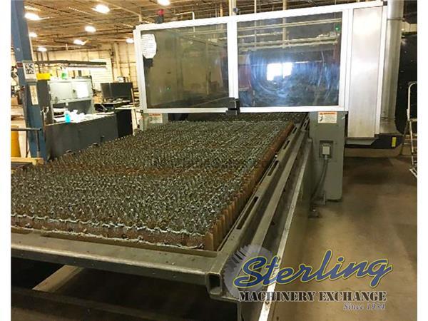 Cincinnati # CL-440 , 4000 watt, Co2, 60" x120" table., fume collection plenum, Cincinnati # CL-440 , 4000 watt, Co2, 60" x120" table., fume collection plenum,