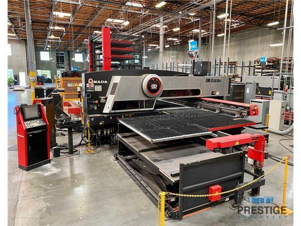 Amada EMLK3610-NT Punch/Laser With ASR-510-M Material Storage, Load/Unload Amada EMLK3610-NT Punch/Laser With ASR-510-M Material Storage, Load/Unload