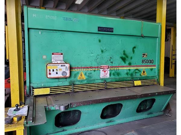 1/2" x 10' ACCURSHEAR 850010 Hydraulic, FOPBG, Sq Arm 1/2" x 10' ACCURSHEAR 850010 Hydraulic, FOPBG, Sq Arm