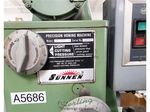 Sunnen # MBB-1660J , .06&quot; -6.5&quot; ID, 200-2500 RPM, 16 gal., hone, 1/2 HP, 208/230 V., 1-phase, #A5686