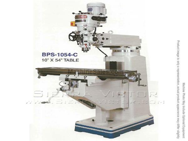 BIRMINGHAM Vertical Knee Mill BPS-1054-C BIRMINGHAM Vertical Knee Mill BPS-1054-C