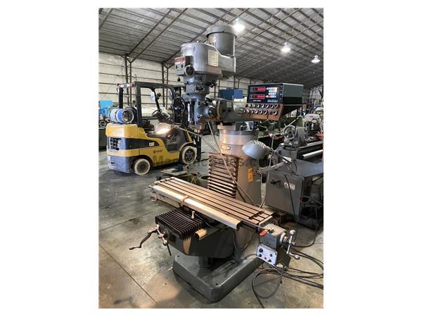 9" x 48" Bridgeport Mill, 2-axis DRO, Power Travel, Way Covers 9" x 48" Bridgeport Mill, 2-axis DRO, Power Travel, Way Covers