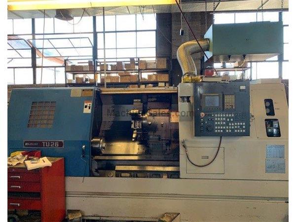 19&quot; Swing 42&quot; Centers Ikegai TU-26L CNC LATHE, Fanuc 18iT, 10&quot;chk., Tailstck, Chip Conveyor