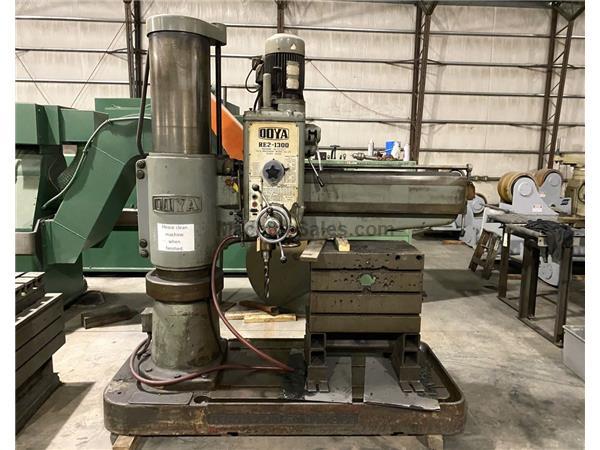 4&#39; x 13&quot; Ooya RE2-1300 Radial Arm Drill, Power Clamp &amp; Elevat