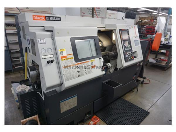 26" Swing Mazak QTN-200MS Live Tool, Subspindle CNC LATHE, 640T Nexus, 8" 6&qu 26" Swing Mazak QTN-200MS Live Tool, Subspindle CNC LATHE, 640T Nexus, 8" 6&qu