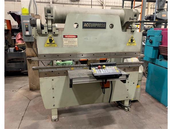 USED ACCURPRESS 60 TON X 6' HYDRAULIC PRESS BRAKE MODEL 7606, Stock #10 USED ACCURPRESS 60 TON X 6' HYDRAULIC PRESS BRAKE MODEL 7606, Stock #10