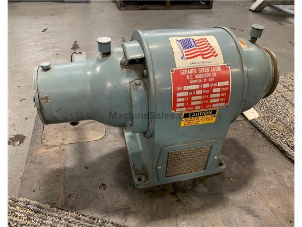 USED SCHAUER SPEED LATHE MODEL LA1E, Stock # 10820 USED SCHAUER SPEED LATHE MODEL LA1E, Stock # 10820