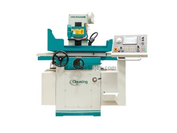 8&quot; Width 18&quot; Length Clausing CSG818ASDIII SURFACE GRINDER, Auto Digital Touch Screen PLC control