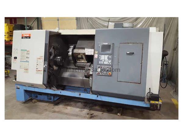 MAZAK SUPER QUADREX 250 (SQ250) TWIN TURRET CNC TURNING MACHINE MAZAK SUPER QUADREX 250 (SQ250) TWIN TURRET CNC TURNING MACHINE