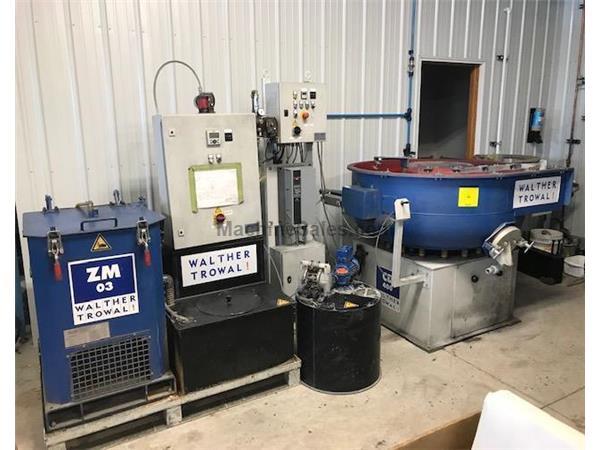 WALTHER TROWAL COMBINATION CD 400 VIBRATORY BOWL AND ZM 03 WATER CLEANING CENTRIFUGE SYSTE