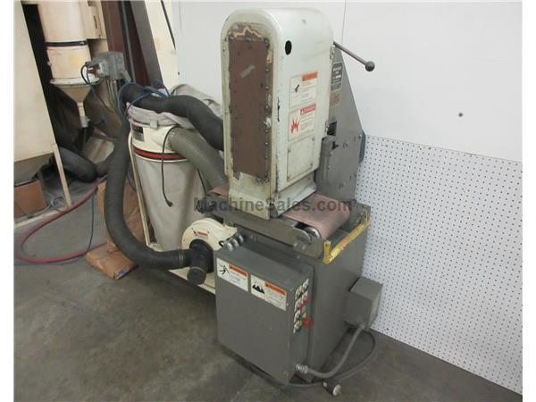 9&quot; Width Timesaver MINI-BELT 948, NEW 1997, WITH DUST COLLECTOR, BELT GRINDER, ELECTRONIC VARI-SPEED CONVEYOR, 0 TO 2.5&quot; OPENING