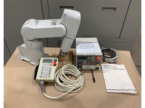 Mitsubishi MELFA RV-1A-S11 Industrial Robot w/Controller &amp; Teach Pendan