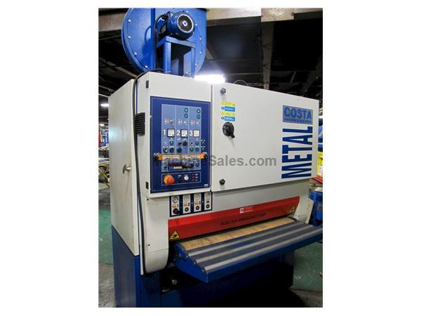 USED COSTA MODEL MD4-CV-1150 WIDE BELT DEBURRING AND FINISHING MACHINE USED COSTA MODEL MD4-CV-1150 WIDE BELT DEBURRING AND FINISHING MACHINE