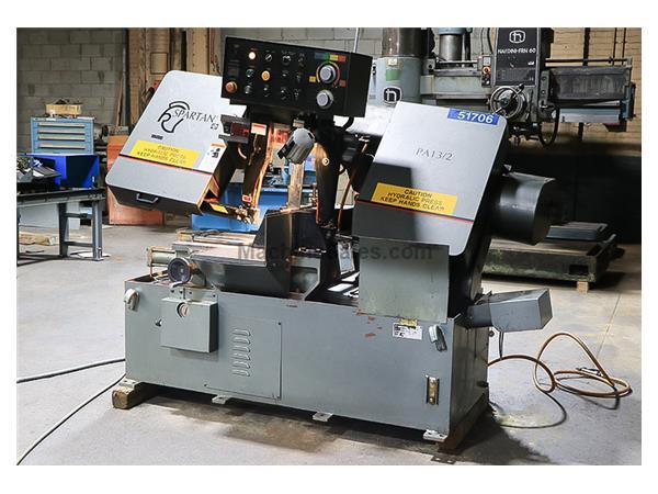 14&quot; Width 13&quot; Height Marvel SPARTAN PA13/2 HORIZONTAL BAND SAW, 1-1/4&quot; Blade, Vari-Speed, Shuttle Vise, 5 HP