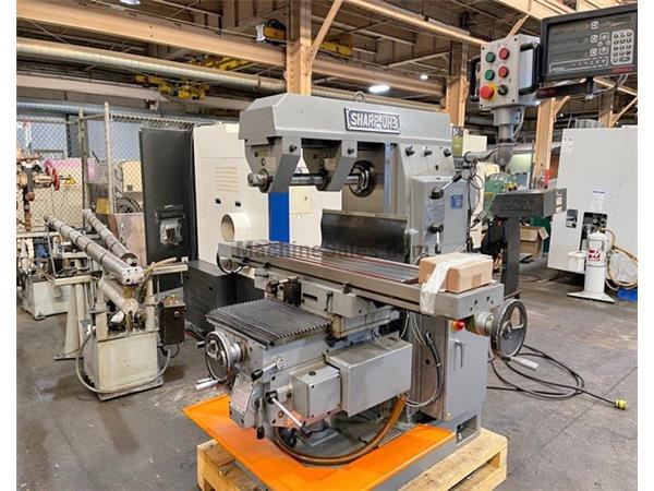 52" Table 7HP Spindle Sharp UH3 UNIVERSAL MILL, #50 Taper, Newall DRO, 2 Arbor Suppor 52" Table 7HP Spindle Sharp UH3 UNIVERSAL MILL, #50 Taper, Newall DRO, 2 Arbor Suppor