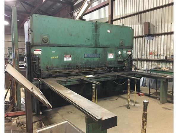 Wysong HS5012 Hydraulic Plate Shear Wysong HS5012 Hydraulic Plate Shear