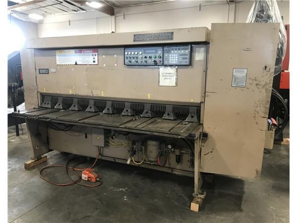 1/4" x 8' Cincinnati 250-HS Hydraulic Shear 1/4" x 8' Cincinnati 250-HS Hydraulic Shear