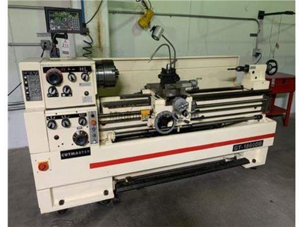 18&quot; Swing 50&quot; Centers Cutmaster GT-1860DB ENGINE LATHE, Inch/Metric,Gap, Newall DRO, Steady  Follow, Chuc