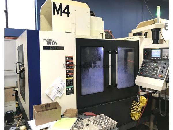 HYUNDAI-WIA F500 , 41.7" X, 20.1" Y, 25" Z, FANUC I SERIES C HYUNDAI-WIA F500 , 41.7" X, 20.1" Y, 25" Z, FANUC I SERIES C