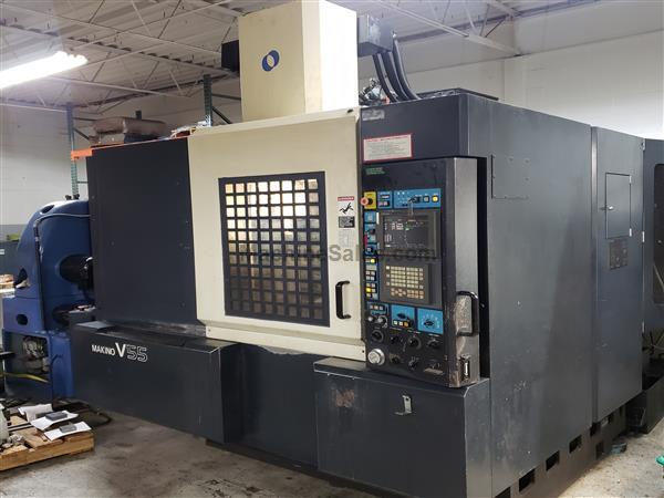 MAKINO V55 CNC VMC , 35.4" X, 19.7" Y, 17.7" Z, FANUC 16i-M MAKINO V55 CNC VMC , 35.4" X, 19.7" Y, 17.7" Z, FANUC 16i-M