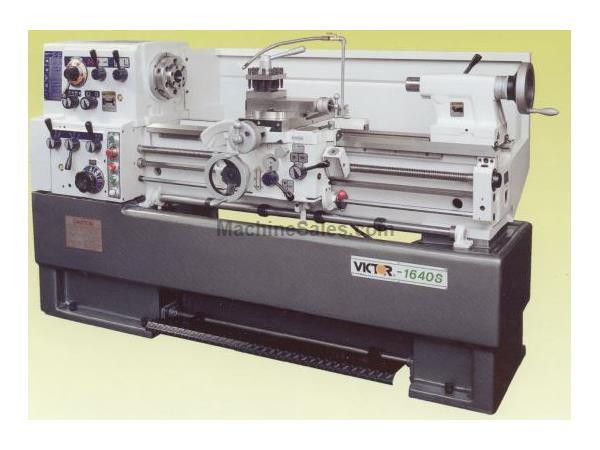 16&quot; Swing 40&quot; Centers Victor 1640S w/Special Package ENGINE LATHE, D1-6 Camlock with 2-1/32&quot; spindle bore; 12 steps