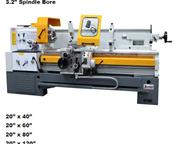 20" Swing 80" Centers Lion 20-MT-3 ENGINE LATHE, 3.2" Bore