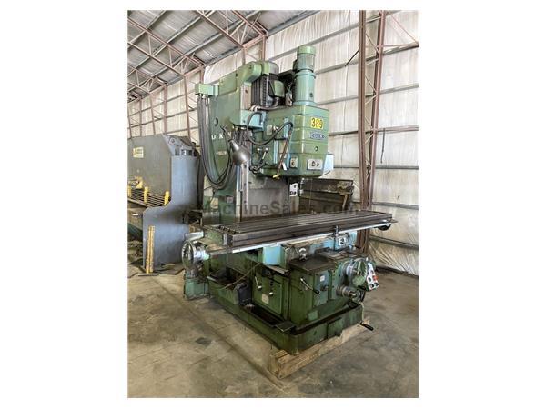 17-3/4&quot; x 88-1/2&quot; OKK Vertical Bed Mill, Power Drawbar, Auto-Lube