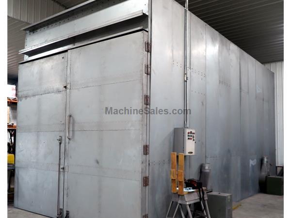POWDER-X 450 F GAS FIRED WALK IN OVEN, 12'W 27.5'L 11'H POWDER-X 450 F GAS FIRED WALK IN OVEN, 12'W 27.5'L 11'H