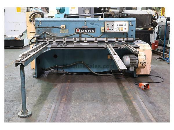 0.25&quot; Cap. 78.74&quot; Width Amada M-2060 SHEAR