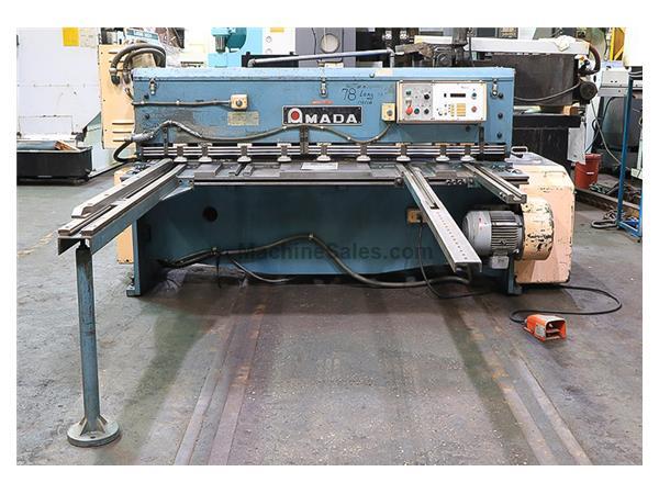 0&quot; Cap. 78&quot; Width Amada M-2060 SHEAR