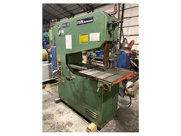 40" Kysor-Johnson Deep Throat Vertical Band Saw, Mdl KVH-40