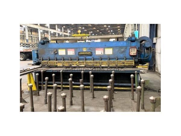 1/2" x 12' Cincinnati Model 4312 Power Squaring Shear 1/2" x 12' Cincinnati Model 4312 Power Squaring Shear