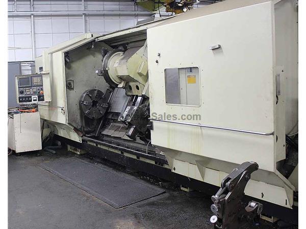 27" X 120" LEBLOND MAKINO SLANT BED CNC TURNING CENTER 27" X 120" LEBLOND MAKINO SLANT BED CNC TURNING CENTER